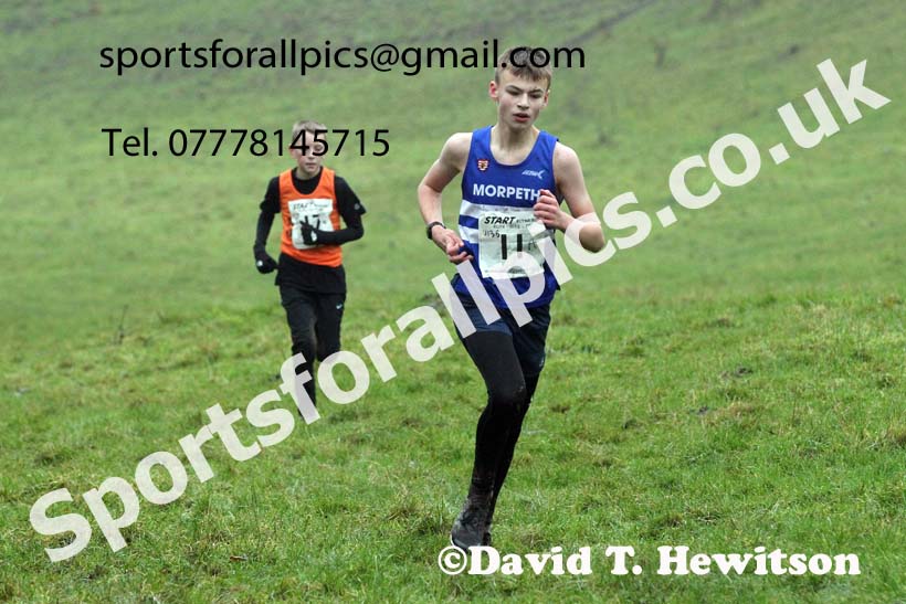 Boys under-13s, NECAA Junior Cross Country Relays, Thornley Farm, Peterlee, Saturday, December 12th. Photo: David T. Hewitson/Sports for All Pics